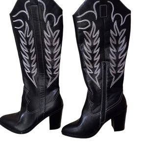 Mia Dakota Women's Western Style Boots Black. Sz 7